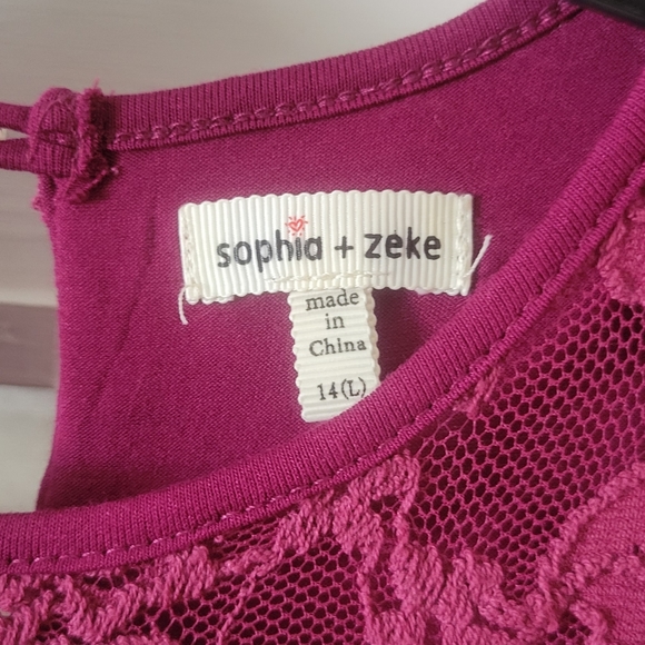 GIRL'S LACE DRESS L(14) - Picture 6 of 10